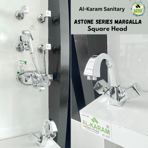 Aston Series Margala - Square Head | Premium Brass Luxury Bath Set by Al Karam Sanitary Fittings