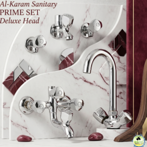 Al-Karam Sanitary PRIME SET Deluxe Head-Premium Modern Bath Set